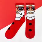 Носки новогодние мужские KAFTAN "Дед мороз" размер 41-44 (27-29 см), цвет красный - фото 319708790