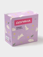 Блюдо для десертов Доляна «Зайка», d=20.5 см, цвет белый - Фото 7