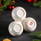 Менажница 3 ячейки Доляна «Дед Мороз», 17×10 см - Фото 3