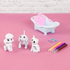 Игрушки под раскраску «Роспись. Пудель, кошечка и собачка», набор для творчества - Фото 3