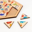 Пазл деревянный «Весёлый зоопарк» (Занимательные треугольники) - Фото 2