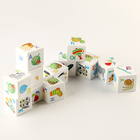 Кубики деревянные «Кубики для умников. Учим алфавит» 12 шт (белые) - фото 3971655