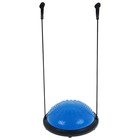 Полусфера BOSU гимнастическая ONLYTOP, массажная, с насосом, 46х20 см, цвет синий - Фото 12