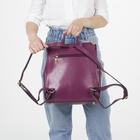 Рюкзак молодёжный, отдел на клапане, 4 наружных кармана, цвет розовый - Фото 5