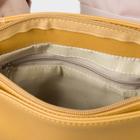 Сумка женская, отдел на клапане, наружный карман, длинный ремень, цвет жёлтый - Фото 3