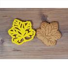 Форма для печенья «Листочек», вырубка, штамп, цвет жёлтый - фото 4309269