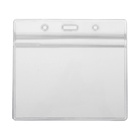 Бейдж-карман горизонтальный (внешний 115*100мм), внутренний 105*70мм, 350мкр ПВХ на зип молнии (10 шт) - фото 809437909