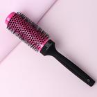 Термобрашинг профессиональный, вентилируемый, d = 3,4/5 × 23,5 см, цвет розовый/чёрный - Фото 1