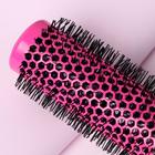 Термобрашинг профессиональный, вентилируемый, d = 3,4/5 × 23,5 см, цвет розовый/чёрный - Фото 2