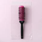 Термобрашинг профессиональный, вентилируемый, d = 3,4/5 × 23,5 см, цвет розовый/чёрный - Фото 3