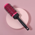 Термобрашинг профессиональный, вентилируемый, d = 4,4 см, цвет розовый/чёрный - Фото 2