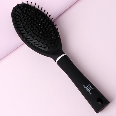 Расчёска массажная, 7 × 24,5 см, цвет чёрный