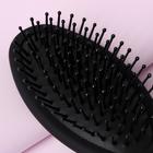 Расчёска массажная, 7 × 24,5 см, цвет чёрный - Фото 2