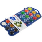 Акварель медовая 24 цвета, ЗХК «Я - Художник!», (12 основных, 6 перламутровых и 6 флуоресцентных цветов) без кисти, в пластиковой коробке - Фото 3