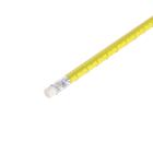 Карандаш чернографитный Calligrata «Линейка», НВ, незаточенный, с ластиком, круглый, деревянный, МИКС - Фото 4