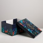 Складная коробка «Новогоднее волшебство», 31,2 × 25,6 × 16,1 см - фото 9065677