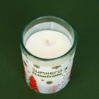 Новогодняя свеча в стакане «Зимнего волшебства», аромат ваниль - Фото 2