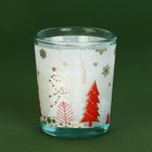 Новогодняя свеча в стакане «Зимнего волшебства», аромат ваниль - фото 11736796