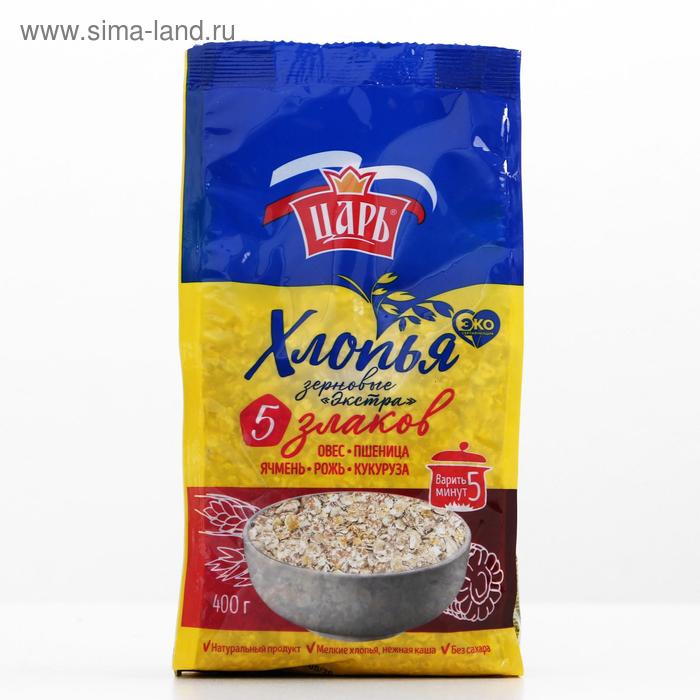 Хлопья из 5-х злаков "Царь", 400 г - Фото 1