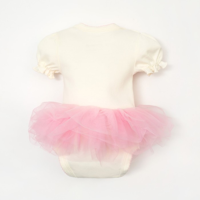 Боди с юбкой Крошка Я "Фламинго", белый, рост 80-86 см - фото 1907113332
