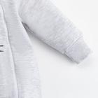 Комбинезон Крошка Я "Зайчик", серый, рост 86-92 см - фото 33316600