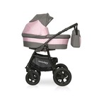 Коляска 2 в 1 Riko Mario, цвет серый, розовый - Фото 2
