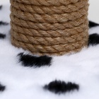 Когтеточка для котят двойная, 30×20×34 см, джут, далматинец - Фото 6