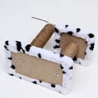 Когтеточка для котят двойная, 30×20×34 см, джут, далматинец - Фото 7