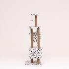 Домик для кошек с когтеточкой, 65×51×173 см, с площадкой и полкой, белый - Фото 4