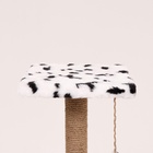 Домик для кошек с когтеточкой, 65×51×173 см, с площадкой и полкой, белый - Фото 9