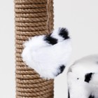 Домик для кошек с когтеточкой "Круглый с площадкой", 52 х 52 х 95 см, далматинец - фото 9564942