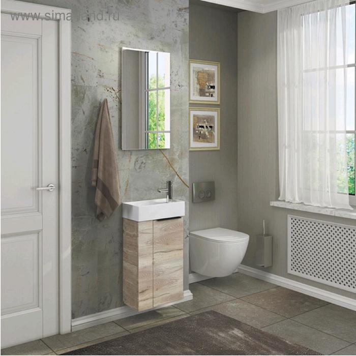 Зеркало Comforty Асти 40, цвет дуб дымчатый - Фото 1