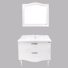 Тумба-умывальник COMFORTY «Монако-100», белый глянец с раковиной COMFORTY 3310 - Фото 4
