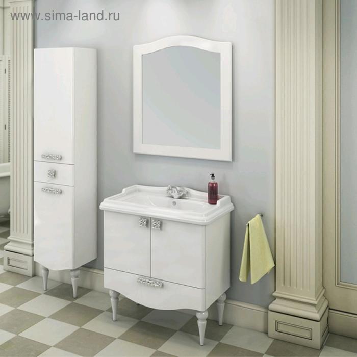 Тумба-умывальник COMFORTY «Монако-80-1», белый глянец с раковиной COMFORTY 3380 - Фото 1