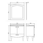 Тумба-умывальник COMFORTY «Монако-80-1», белый глянец с раковиной COMFORTY 3380 5147581 - фото 319925949