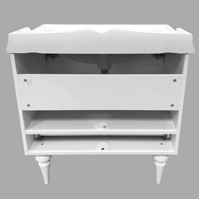 Тумба – умывальник Comforty «Монако – 80 – 1», с раковиной COMFORTY 3380, цвет белый глянец