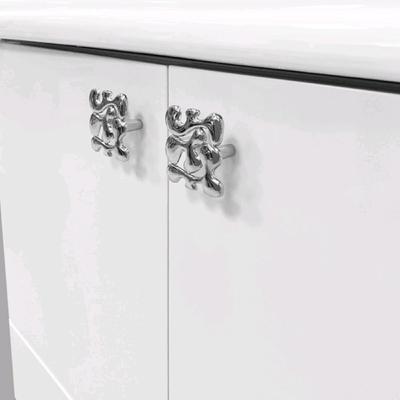 Тумба – умывальник Comforty «Монако – 80 – 1», с раковиной COMFORTY 3380, цвет белый глянец