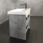 Тумба-умывальник COMFORTY «Осло-60», бетон светлый с раковиной Fest 60 F01 - Фото 9