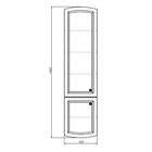 Шкаф – колонна для ванной комнаты Comforty «Палини – 42», 420×320×1660 мм, цвет белый глянец - Фото 2