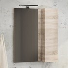 Зеркало шкаф Comforty Тромсе 60 для ванной комнаты, цвет дуб сонома - Фото 1