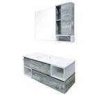 Тумба-умывальник COMFORTY «Турин-120», дуб бежевый с раковиной COMFORTY 9120E - Фото 5