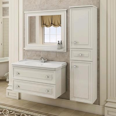 Зеркало Comforty «Феррара 100», 980×800 мм, цвет белый глянец