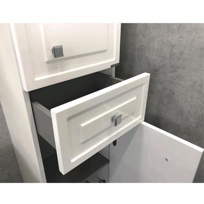 Шкаф – колонна для ванной комнаты Comforty «Феррара – 40», 410×340×1620 мм, цвет белый глянец