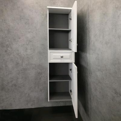Шкаф – колонна для ванной комнаты Comforty «Феррара – 40», 410×340×1620 мм, цвет белый глянец