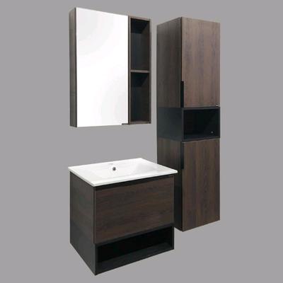 Тумба – умывальник Comforty «Франкфурт – 60», с раковиной COMFORTY 60e, цвет дуб шоколадно – коричневый