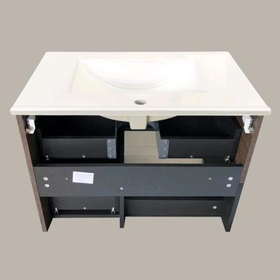 Тумба-умывальник COMFORTY «Франкфурт-75», дуб шоколадно-коричневый с раковиной COMFORTY 75E