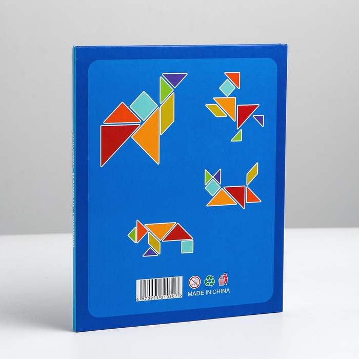 Магнитный танграм «В книжке» 1,5×18×22 см - фото 1883560106