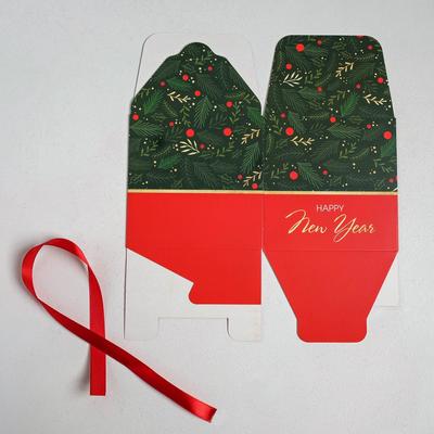 Коробка подарочная новогодняя складная «Тепла и уюта», 12×12×12 см, Новый год