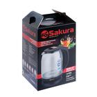 Чайник электрический Sakura SA-2709CW, стекло, 1.8 л, 1800 Вт, бежевый - фото 51481153 Чайник электрический Sakura SA-2709CW, стекло, 1.8 л, 1800 Вт, бежевый - фото 51481153