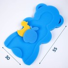 Подкладка для купания макси «Мишка», цвет синий, 55х30х6см - Фото 2